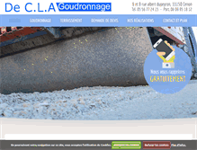 Tablet Screenshot of decla-goudronnage.com